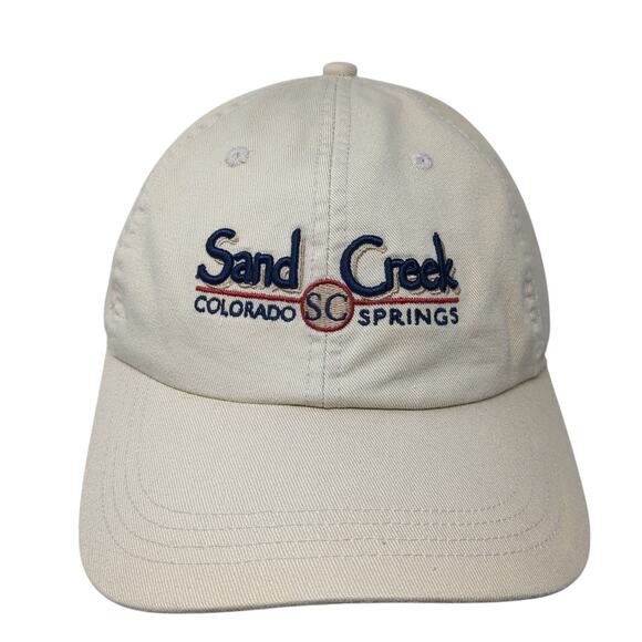 Sand Creek SC Colorado Springs Strapback Hat Beige One Size Ahead - Picture 1 of 9